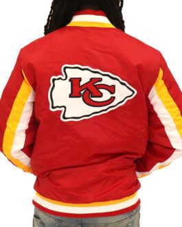 Kansas City Chiefs Red Varsity Satin Jacket