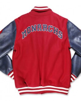 Kansas City Monarchs Varsity Red and Navy Jacket