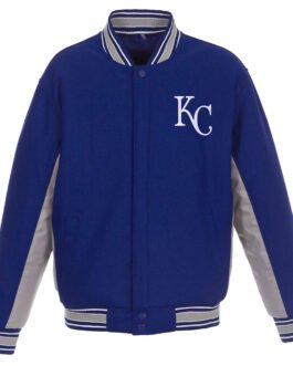 Kansas City Royals Accent Varsity Royal Wool Jacket
