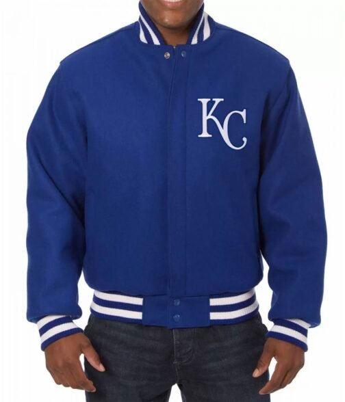 Letterman Kansas City Royals Wool Blue Jacket