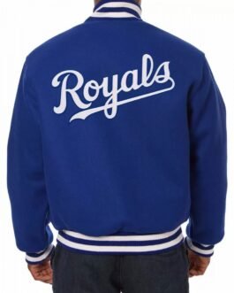 Letterman Kansas City Royals Wool Blue Jacket