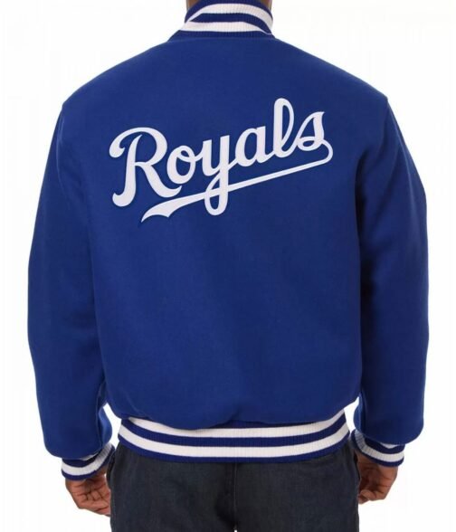 Letterman Kansas City Royals Wool Blue Jacket - Image 2