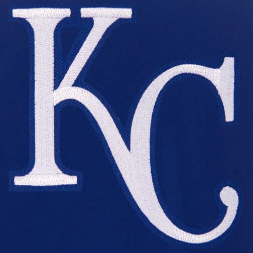 Kansas City Royals Blue and White Letterman Jacket - Image 6