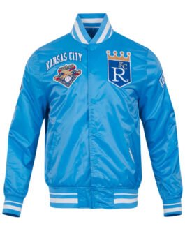 Kansas City Royals Retro Classic Rib Satin Jacket