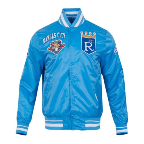 Kansas City Royals Retro Classic Rib Satin Jacket