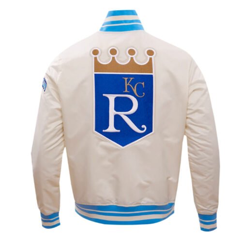Kansas City Royals Retro Classic Rib Satin Jacket - Image 4