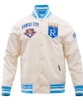 Kansas City Royals Retro Classic Rib Satin Jacket