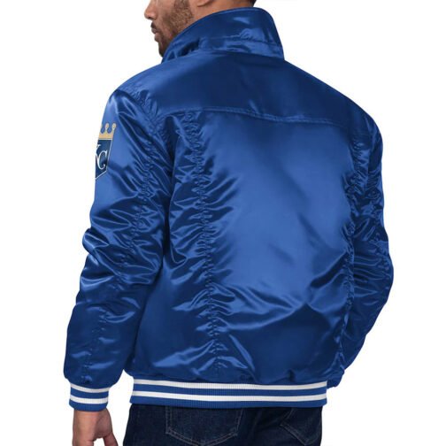 Kansas City Royals Royal Silver Tab Trucker Jacket - Image 2
