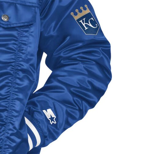 Kansas City Royals Royal Silver Tab Trucker Jacket - Image 3
