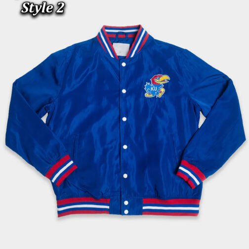 Script Kansas Jayhawks Royal Jacket - Image 2