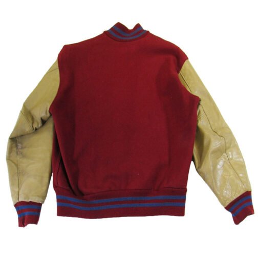 Kansas Jayhawks Red Letterman Jacket - Image 2