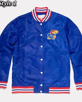 Script Kansas Jayhawks Royal Jacket