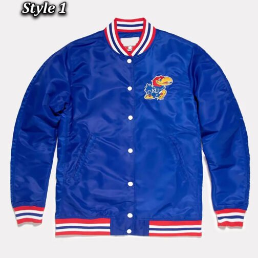 Script Kansas Jayhawks Royal Jacket