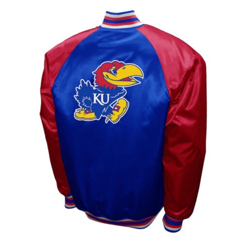 Kansas Jayhawks The Game Royal Satin Jacket - Image 2