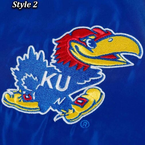 Script Kansas Jayhawks Royal Jacket - Image 5