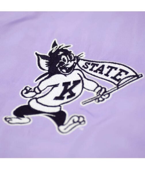 Kansas State Script Retro Bomber Jacket - Image 3