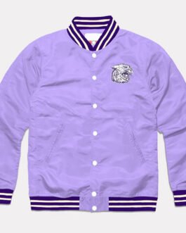 Kansas State Wildcats Lavender Varsity Satin Jacket