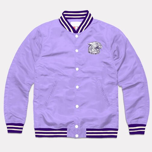 Kansas State Wildcats Lavender Varsity Satin Jacket