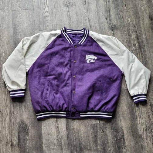 Kansas State Wildcats Varsity Purple and White Jacket