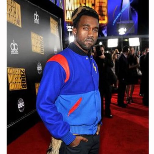 Kanye West Pastelle Varsity Blue Wool Jacket - Image 10