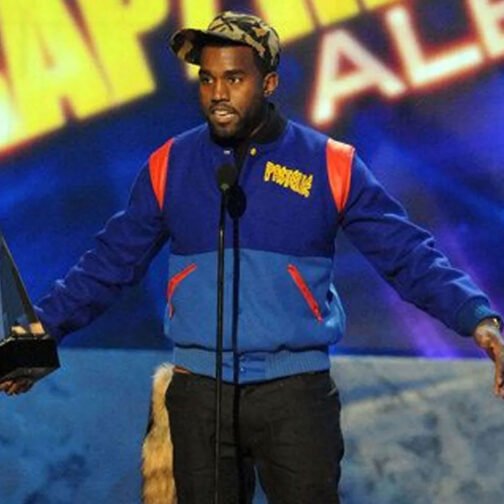 Kanye West Pastelle Varsity Blue Wool Jacket - Image 14