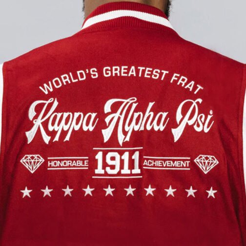 Kappa Alpha PSI Worlds Greatest Frat Varsity Wool Jacket - Image 5