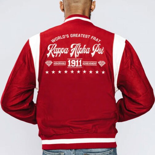 Kappa Alpha PSI Worlds Greatest Frat Varsity Wool Jacket - Image 3