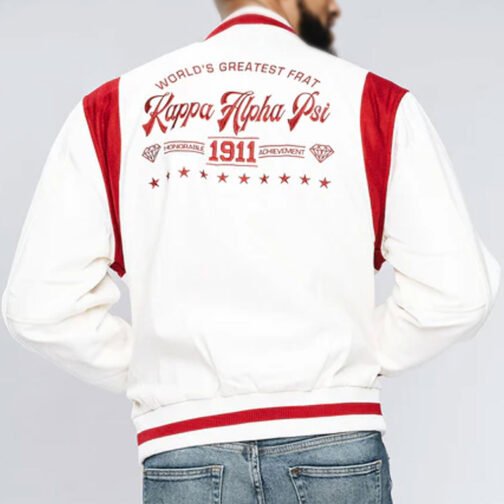 Kappa Alpha PSI Worlds Greatest Frat Varsity Wool Jacket - Image 4