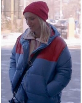 Chicago Fire Season 10 Kara Killmer Puffer Royal Blue Jacket