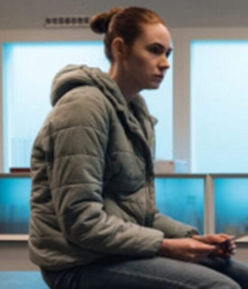 Dual Karen Gillan Puffer Blue Jacket - Image 3