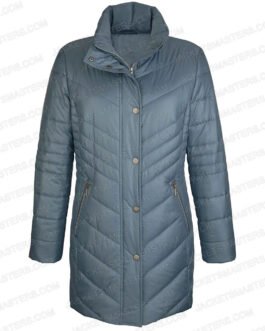 Jen Lilley Snowkissed Puffer Grey Coat