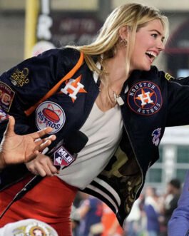 Kate Upton Houston Astros World Series 2022 Blue Jacket