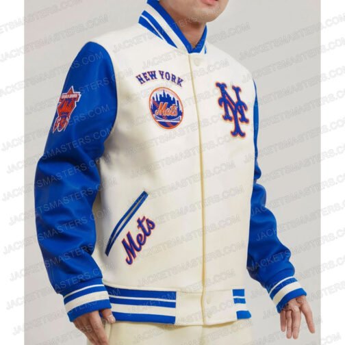 New York Mets Kate Upton Varsity Jacket - Image 6