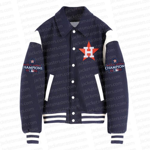 Houston Astros Kate Upton Varsity Jacket - Image 6