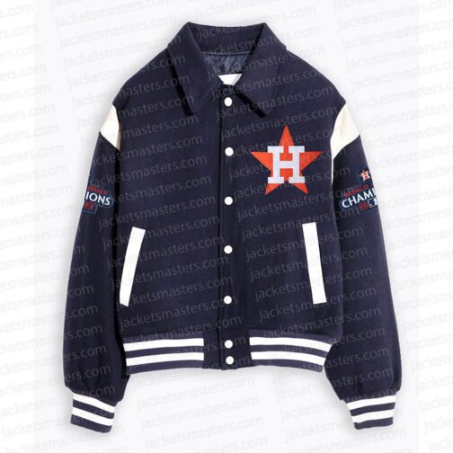 Houston Astros Kate Upton Varsity Jacket - Image 4