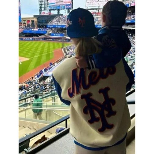 New York Mets Kate Upton Varsity Jacket - Image 14