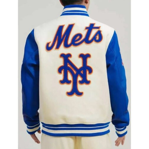 New York Mets Kate Upton Varsity Jacket - Image 3