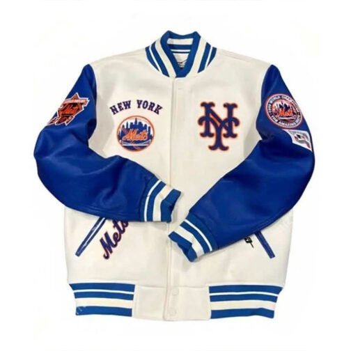 New York Mets Kate Upton Varsity Jacket - Image 8