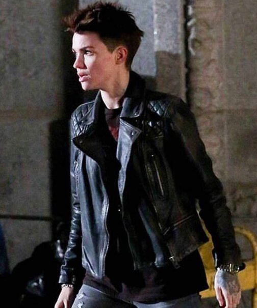 Batwoman Ruby Rose Biker Leather Jacket - Image 6
