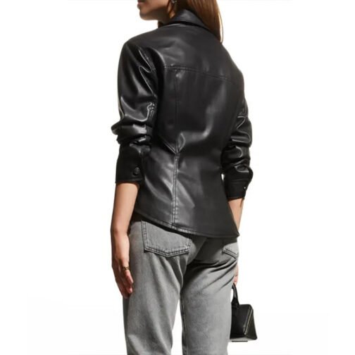 The Bold and the Beautiful Katherine Kelly Lang Black Leather Jacket - Image 4