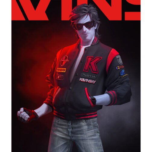 Kavinsky Reborn Varsity Jacket - Image 2