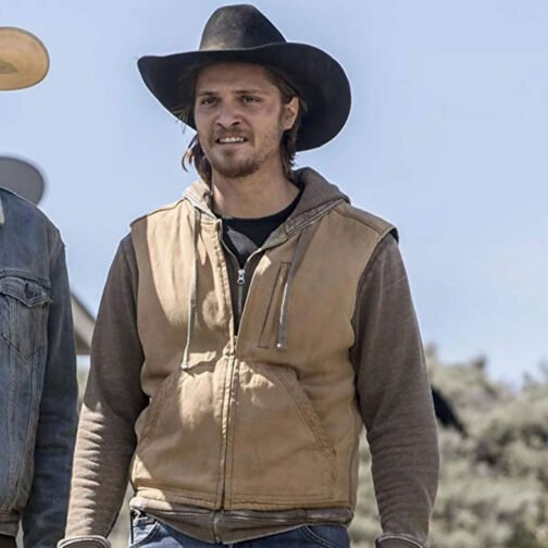 Yellowstone Luke Grimes Brown Vest - Image 2