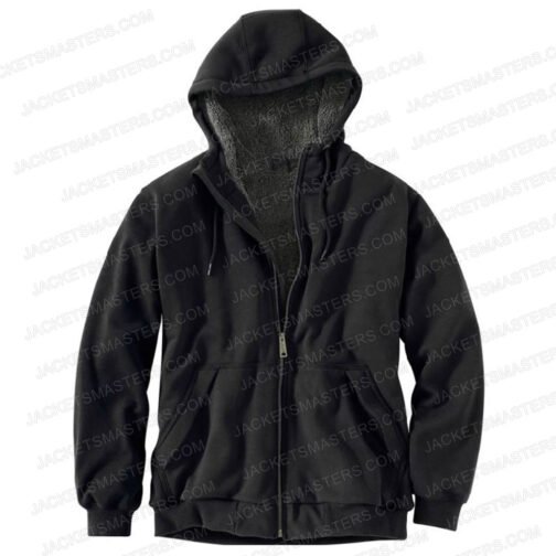Luke Grimes Yellowstone Season 04 Shearling Hoodie - Image 3