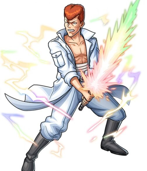 Kazuma Kuwabara Yu Yu Hakusho Cotton White Coat - Image 3