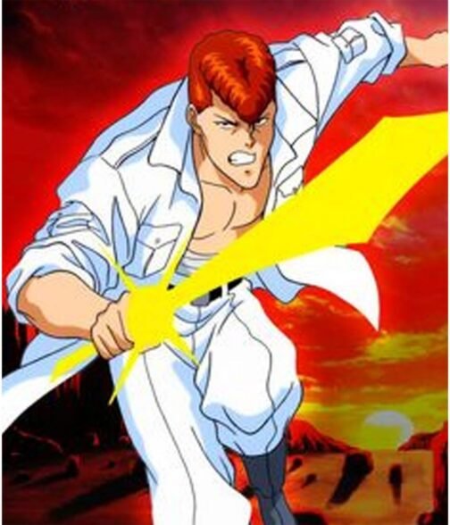 Kazuma Kuwabara Yu Yu Hakusho Cotton White Coat - Image 7