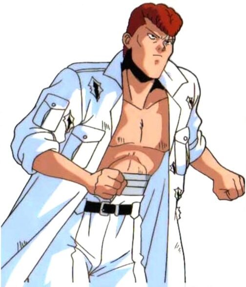 Kazuma Kuwabara Yu Yu Hakusho Cotton White Coat - Image 6