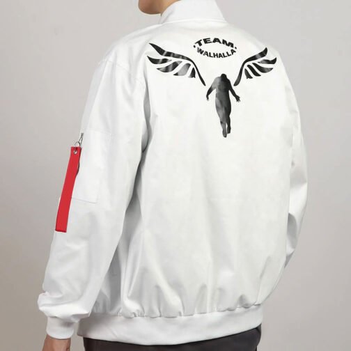 Team Walhalla Tokyo Revengers Bomber White Jacket