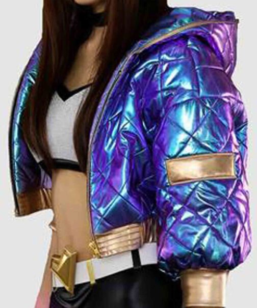 League of Legends Akali Purple Cropped Jacket - Image 4