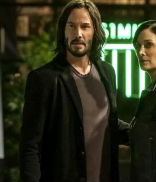 Keanu Reeves The Matrix 4 Coat - Image 7