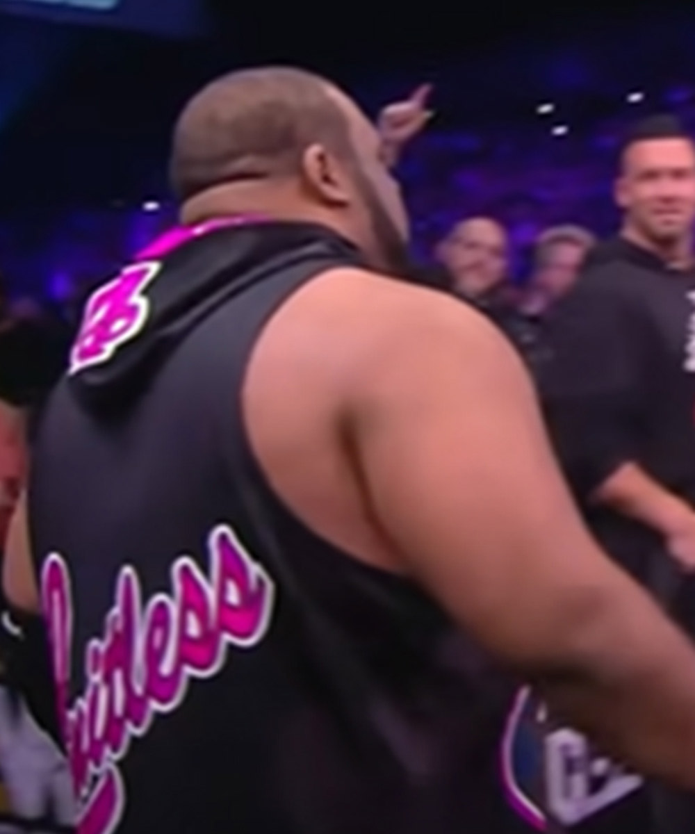 AEW Keith Lee Black Satin Vest - Image 4